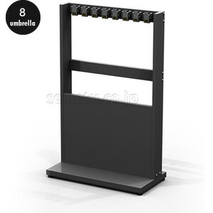 鍵付き傘立て スリム（8本立）【受注生産】代引き不可