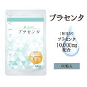 【プラセンタ】10,000mg 60粒 サプリメント カプセル 誠輝堂 うるおい つやつや ぷるぷる エイジングケア スキンケア 美容 美肌 キメを整える お試し塩レモンゼリー付き