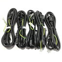 【中古】美品 電源ケーブル パソコン用 電源コード 7A 125V PSEマーク付き 5本セット