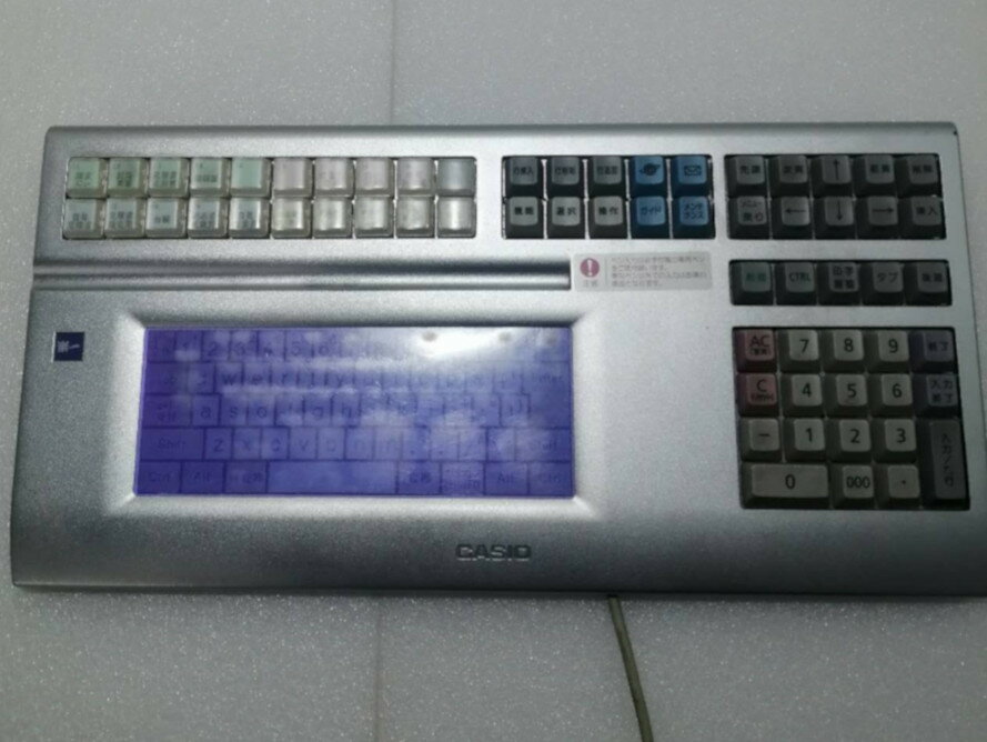 【中古】S-KB-121J CASIO 事務コン 楽一キーボード 手書きペンボード USB接続