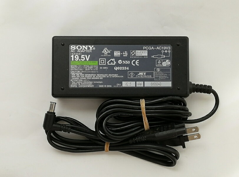 šSONY AC ADAPTER ˡ ץ PCGA-AC19V3 19.5V~4.1A ͥ6.5mm 4.3mm 󥿡ԥ󤢤