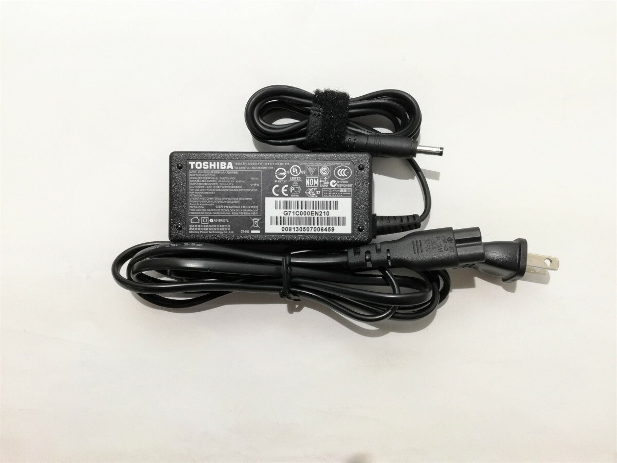 【中古】純正品 東芝 AC ADAPTER 19V~2.37A それぞれ コネクター外径約4mm 内径約1.7mm※コネクタ形状・サイズ要確認