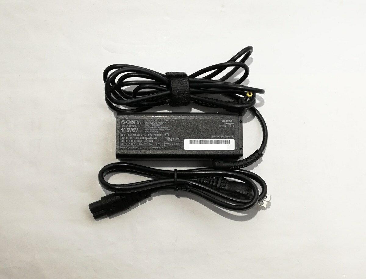 【中古】SONY VAIO 純正 AC ADAPTER 10.5V~3.8A VGP-AC10V9 外径約4.8mm 内径約1.7mm 専用USB端子搭載 VAIO S13 S11 VAIO Pro PF PG PB VJPG111A VJPG11C12N VJPG11C11N VJS141C12N VJS1311C11N VJS13190311B VJPA11C13N VJPG113