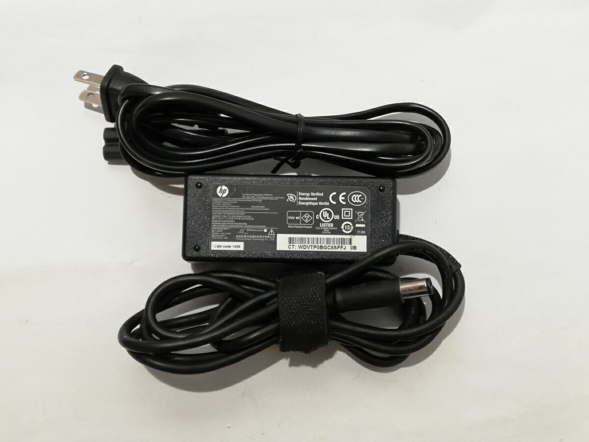 【中古】純正品 HP AC ADAPTER 19.5V~2.31A HSTNN-CA41 外径約7.4mm 内径約5.0mm センターピンありタイプ※コネクタ形...
