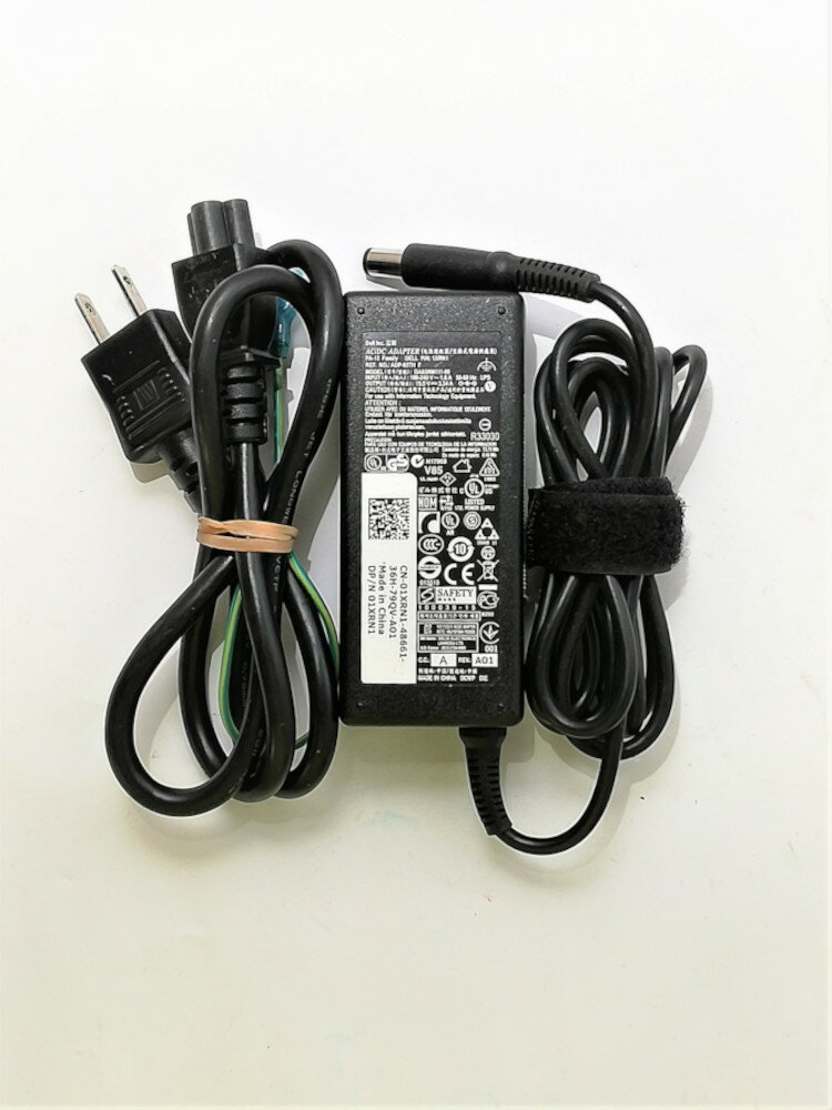 【中古】純正品 DELL AC ADAPTER 19.5V~3.34A 型番それぞれ コネクタ外径約7.4mm 内径約5.0mm センターピンあり