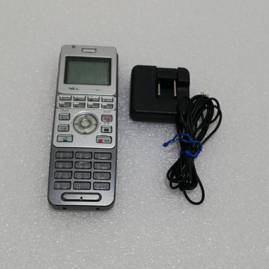 【中古品】NEC ビジネスフォン DIGITAL CORDLESS IP3D-8PS 【ビジネスホン 業務用 オフィス用 電話機 本体 子機】 起動 充電 簡易動作確認済 現状品