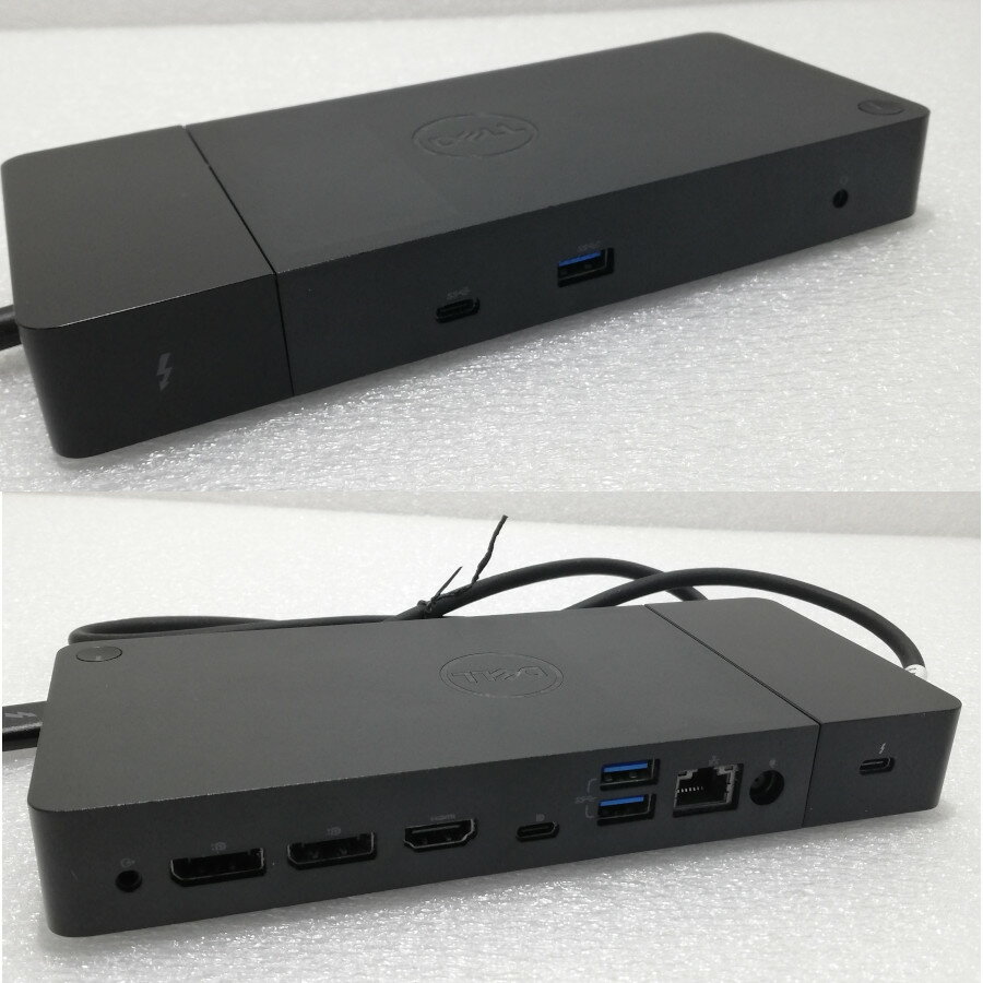 【中古品】Dell Thunderbolt™ ドッキング ステーション WD19TB ExpressCharge Boostを搭載し、PCをより強力にするThunderbolt Dock。将来を見据えた設計の世界最強にして初のモジュラー タイプ/WD19TBS は、3.5mmポートなしのシンプル版のWD19TB 動作確認済 2