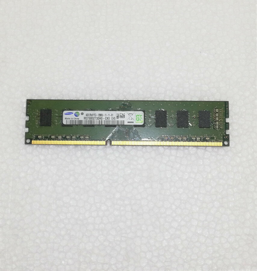 【中古】外観綺麗 SAMSUNG デスクトップパソコン用メモリー PC3-12800U DDR3-1600U 1枚 4GB 240pin 動作品 互換増設メモリ