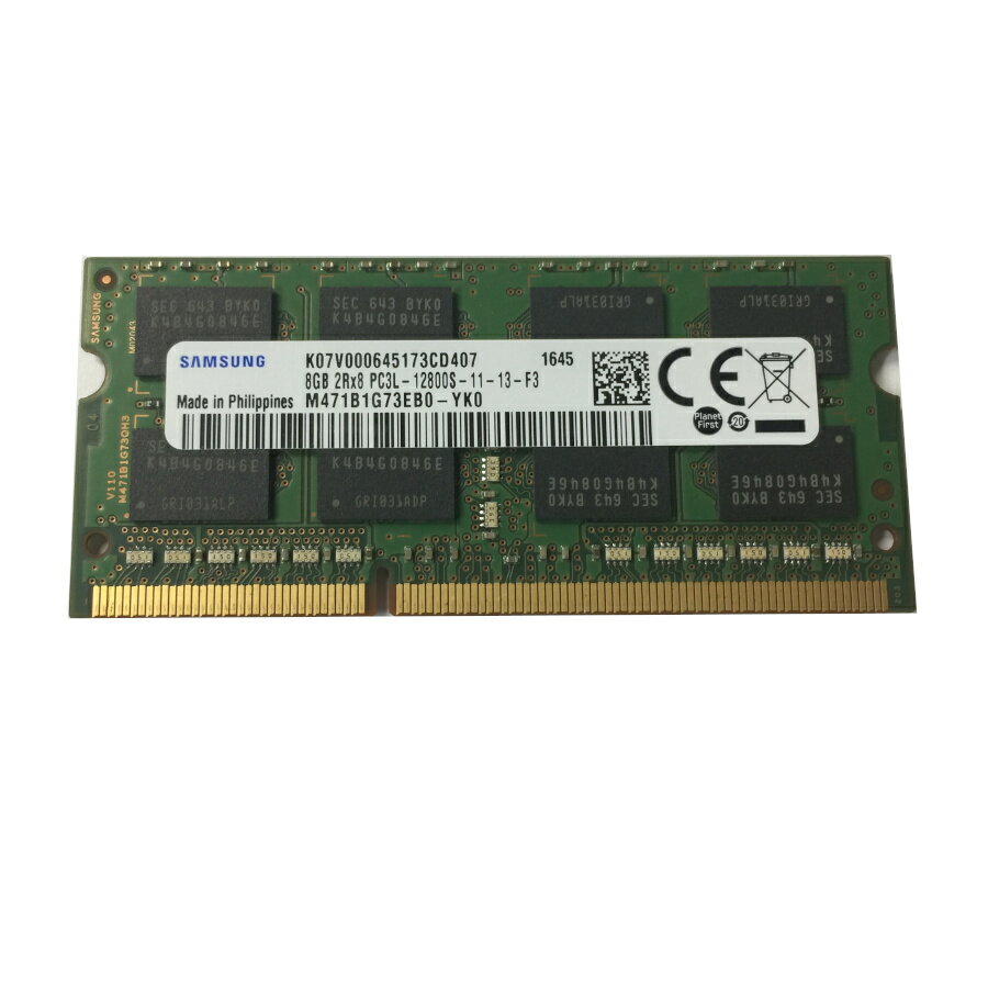 yÁzSAMSUNGm[gp\Rpd[ PC3L-12800S DDR3L-1600 8GB SO-DIMM 204pin i ݊݃ d1.35V&1.5V Ή