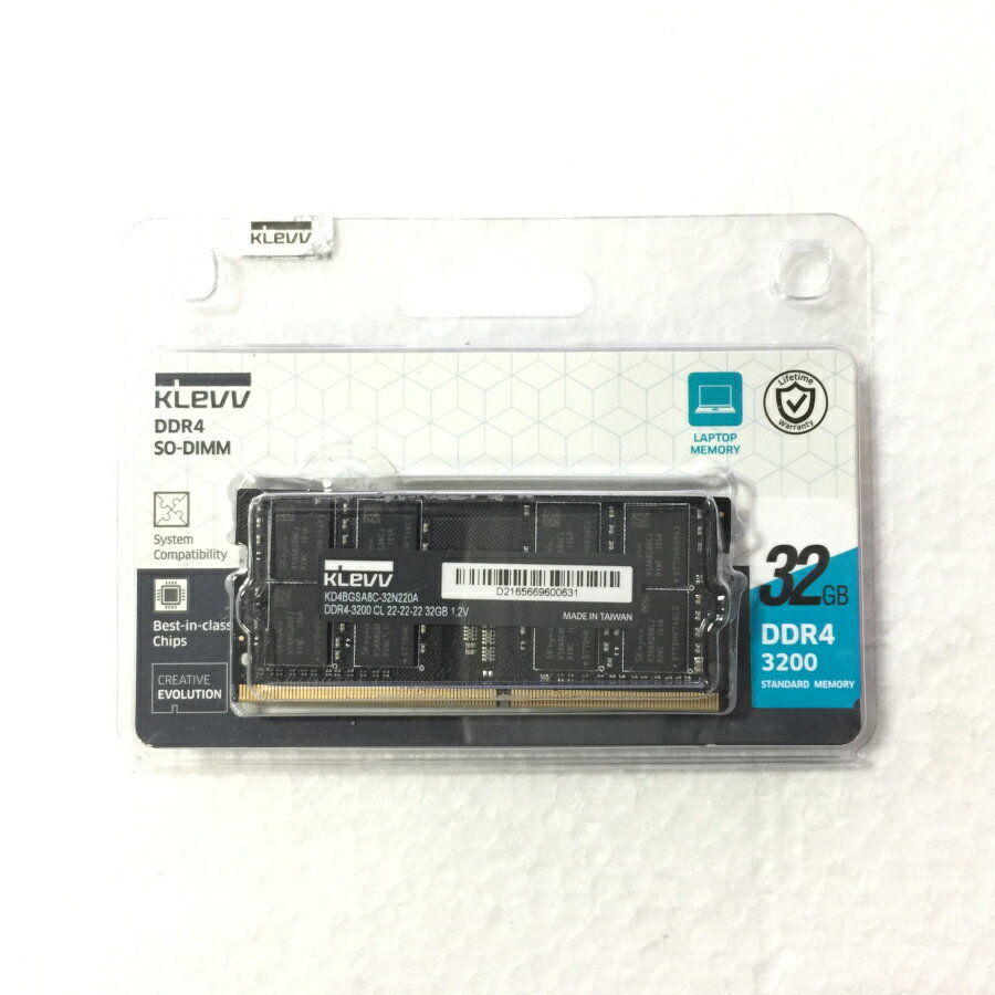 yÁzGbZRANu KLEVVm[gp\Rp[ 32GB DDR4 3200 PC4-25600 KD4BGSA8C-32N220A SO-DIMM SK hynix `bv̗p