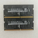 【中古動作品】SKhynixノートパソコン用DDR4メモリー PC4-2666V 32GB 2枚セット 計64GB 互換増設メモリー