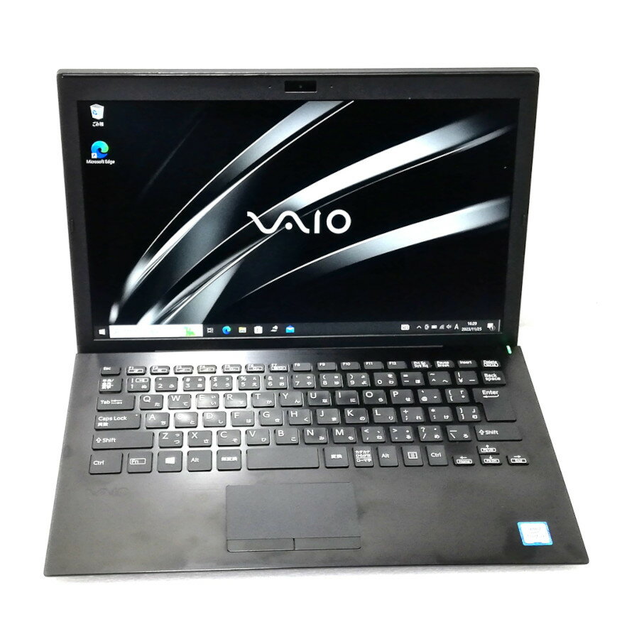 【中古】超軽量 高速起動フルHD SONY VAIO VJPG11C11N 13.3型 Win10 Pro 64bit Core i5-8250U 1.6GHz 8GB M.2 SSD256GB Webカメラ 無線LAN内蔵 Bluetooth HDMI【レビュー記入で保証期間を3ヶ月に延長します。必ず商品到着後1ヶ月保証の期間中にレビューをお願いします】