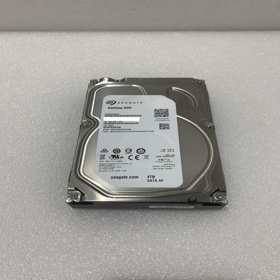 楽天星輝商事　楽天市場店【中古動作品】メーカーSEAGATE 3.5インチ HDD SATA デスクトップPC用HDD 4TB 1点 ST4000DM000 ☆Crystal Disk Infoにて健康状態「正常」と確認済、フォーマット済☆★初期化済み★