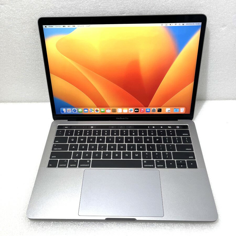 【中古】スペースグレイMacBook Pro 2017 A1706 Core i7-7567U 16G SSD512G爆速 13.3インチ Intel Iris Plus Graphics 650 1536MB 2560×1600 Touch Bar【レビュー記入で保証期間を3ヶ月に延長します。必ず商品到着後1ヶ月保証の期間中にレビューをお願いします】