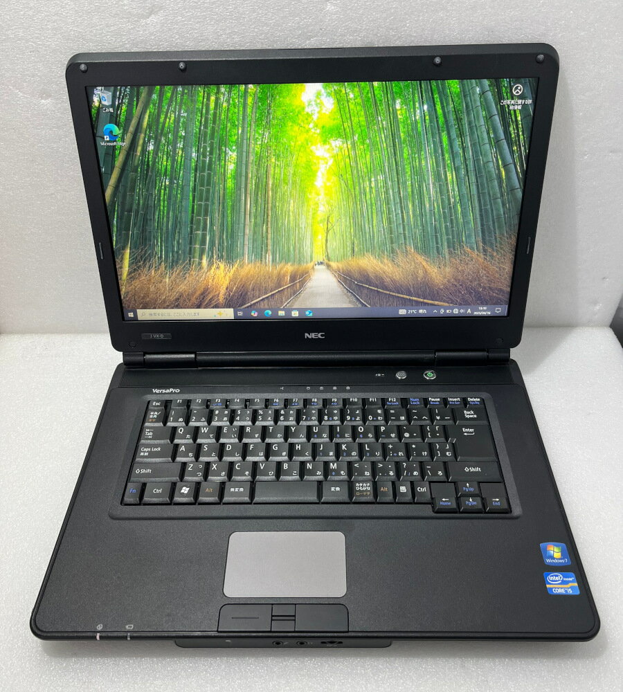 【中古】15.6インチ NEC VersaPro VJ24TX-D J VX-D Core i5-2430M 2.4Ghz 8GB SSD120GB Win10 HDMI VGA 外付け無線LAN DVDドライブ 【レビュー記入で保証期間を3ヶ月に延長します。必ず商品到着後1ヶ月保証の期間中にレビューをお願いします】
