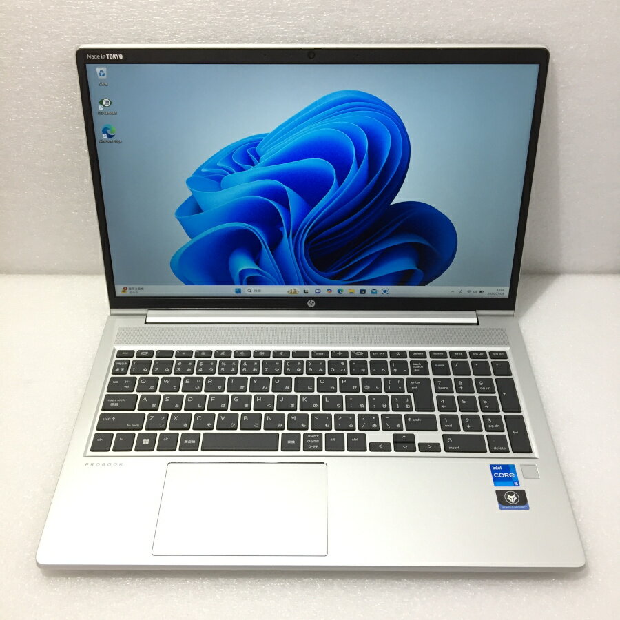 【中古】 HP 15.6型 ProBook 450 G9 Core i5-1235U 1.3GHz 8GB Nvme SSD 256GB Win11 Pro フルHD 無線LAN内蔵 Bluetooth HDMI Type-C テンキ－付き【レビュー記入で保証期間を3ヶ月に延長します。必ず商品到着後1ヶ月保証の期間中にレビューをお願いします。】