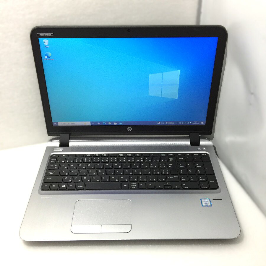 【中古】 HP 15.6型 ProBook 450 G3 Core i5-6200U 8GB SSD128GB Win10 無線LAN内蔵 Bluetooth HDMI VGA Webカメラ テンキ－付き【レビュー記入で保証期間を3ヶ月に延長します。必ず商品到着後1ヶ月保証の期間中にレビューをお願いします】