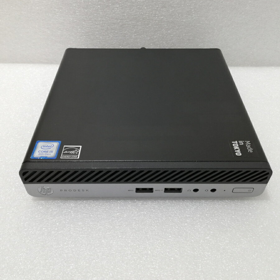 【中古】小型デスクトップPC HP ProDesk 400 G4 DM Mini Core i5-8500T 16GB Nvme SSD256GB搭載 +HDD 5..