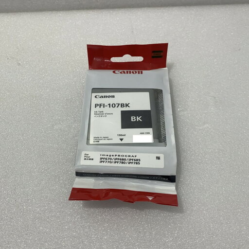 【未開封品】 CANON キャノン カートリッジ PFI-107BK ブラック 対応機種iPF670 iPF680 iPF685 iPF770 iPF780 iPF785 【未開封品】 CANON キャノン カートリッジ PFI-107BK ブラック 対応機種iPF670 iPF680 iPF685 iPF770 iPF780 iPF785