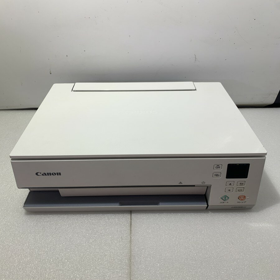 【中古】Canon プリンター A4インクジェット複合機 PIXUS TS7430 ホワイト 　カラーとモノクロ印刷テス..