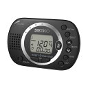 メトロノーム 【30%Off】電子 SEIKO/セイコー クォーツメトロノーム スタンダード DM110B タップ機能 ストップウォッチ 圧電スピーカー ブラッ...