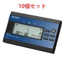【60%Off】 チューナー SEIKO セイコー ギター&ベース専用 チューナー SAT10L 10個セット デジタルセント表示 ハイコントラスト液晶 オーシ...