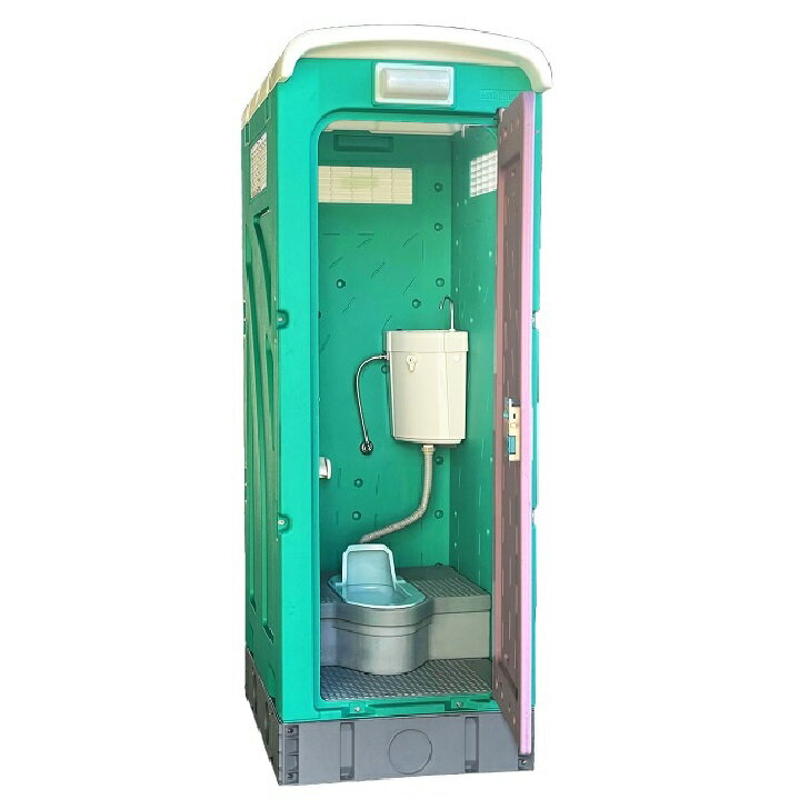 旭ハウス工業 仮設トイレ AUG-1W+15WS 水洗架台付 和式 駐車場 農園 農場 公園 河川敷 キャンプ場 イベント 建築現場 倉庫 工場 事務所 資材置場