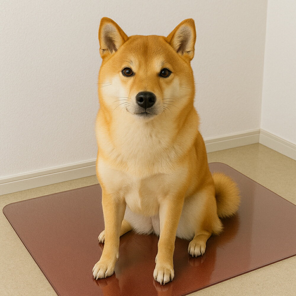 セイコーテクノ ペットマット ブラウン Mサイズ RSM-MB 65cm×70cm ポリカーボネート製 キズ防止