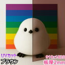 ポリカーボネート板 2mm ブラウン 定尺品 910x1820mm