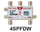 マスプロ 4分配器 4SPFDW 4K 8K対応 メール便で送料無料