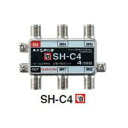 マスプロ BL型共同受信用 4K・8K対応 4分岐器(全端子直流電流カット型) SH-C4 メール便で送料無料