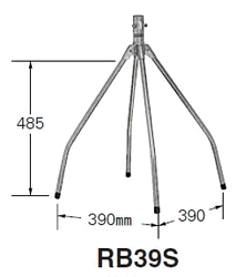 マスプロ　UHF用ルーフベース（屋根馬）溶融亜鉛メッキ RB39S 1