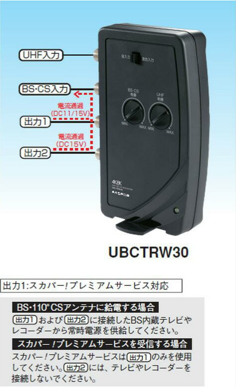 MASPRO/マスプロ電工 FUBCAW33S FM・V-Low・UHF・BS・CSブースター