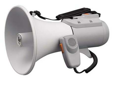 拡声器 TOA ホイッスル音付ショルダー型メガホン 15W ER-2115W