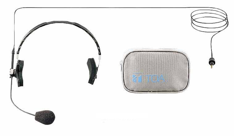 TOA ヘッドセット形マイク 専用ポーチ付 WH-1000