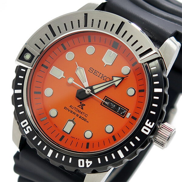 【逆輸入SEIKO】セイコー SEIKO プロスペックス PROSPEX メンズ 自動巻き 腕時計 SRP589K1 オレンジ
