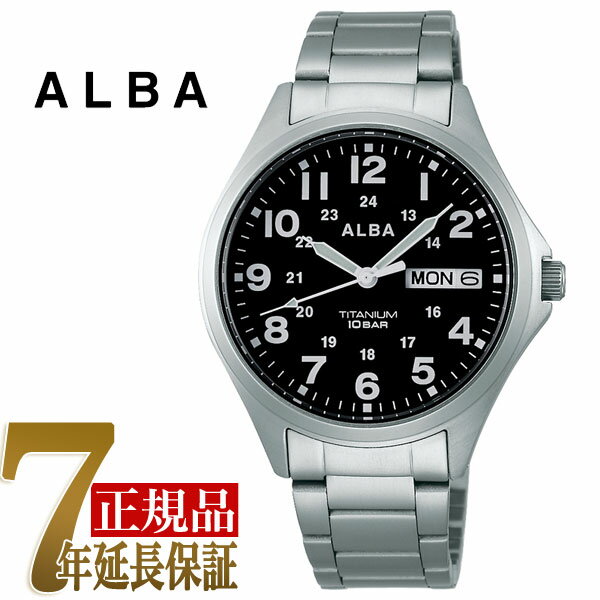 セイコー アルバ 腕時計（メンズ） セイコー アルバ SEIKO ALBA クオーツ チタン メンズ 腕時計 AQPJ402