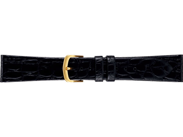 【正規品】セイコー純正バンド SEIKO BAND 19mm セイコー 替えベルト 牛革ワニ型押し(切身はっ水) 紳士用 黒色 DAP8【返品不可】【ネコポス可】
