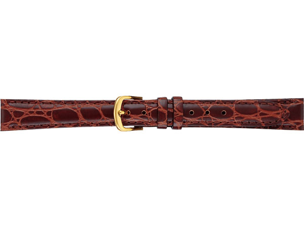 樂天商城 - 【正規品】セイコー純正バンド SEIKO BAND 12mm セイコー 替えベルト カラー牛革ワニ型押（切身はっ水ステッチ付） 婦人用 茶色 DD18【返品不可】【ネコポス可】