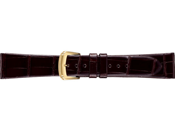【正規品】セイコー純正バンド SEIKO BAND 18mm セイコー 替えベルト クロコダイル（フランス仕立） 紳士用 こげ茶色 DFA5【返品不可】【ネコポス可】