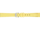 【10%OFFクーポン配布中 7/18~7/21】 【正規品】セイコー純正バンド SEIKO BAND 12mm セイコー 替えベルト カラーカーフワニ型押し(切身はっ水ステッチ付) 婦人用 黄色 DX19A【返品不可】【ネコポス可】