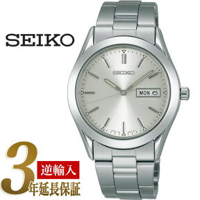 【日本製逆輸入SEIKO5】セイコー5 メンズ自動巻き腕時計 アラビア×バーインデックス ホワイトダイアル シルバーステンレスベルト SNKE97J1