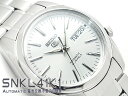 【逆輸入SEIKO5】セイコー5 メンズ 自動巻き 腕時計 シルバーダイアル シルバーコンビステンレスベルト SNKL41K1