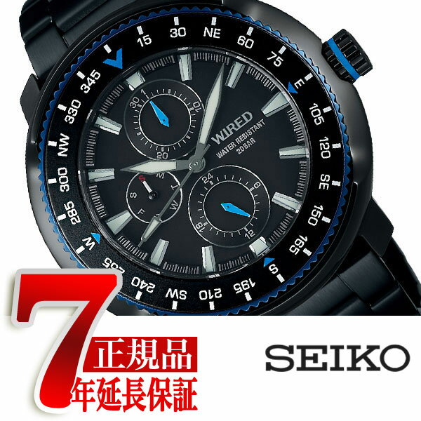 ワイアード 【正規品】セイコー ワイアード SEIKO WIRED クオーツ 腕時計 メンズ ソリディティ SOLIDITY ブラック AGAT417