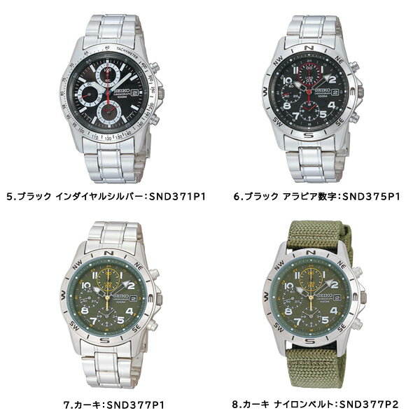 セイコー 腕時計 メンズ クロノグラフ アナログ 逆輸入SEIKO 選べる11モデル