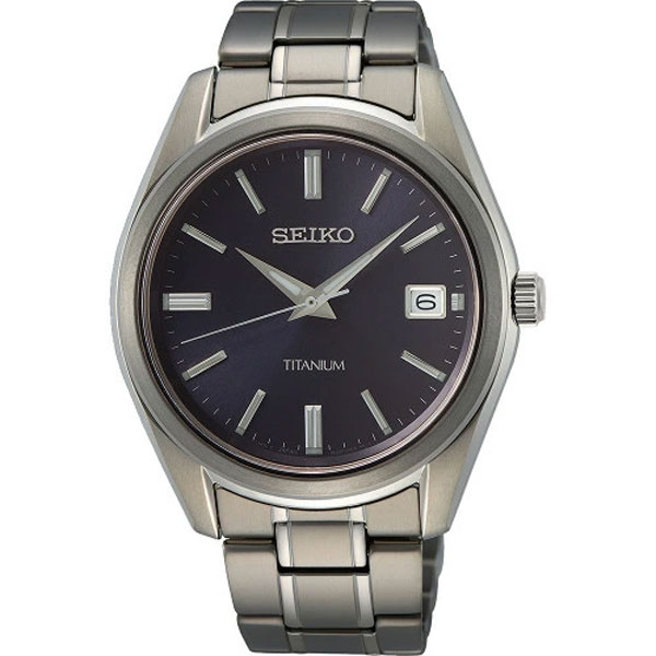 【最大2000円OFFクーポン 5/9 20:00～5/16 1:59】SEIKO 逆輸入セイコー メンズ クォーツ 腕時計 ネイビー チタン製 S…