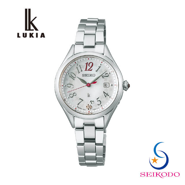 LUKIA ルキア SEIKO セイコー SSQW091 フラワーガーデン レディース 電波 ソーラー 腕時計 チタン 白蝶貝ダイヤル