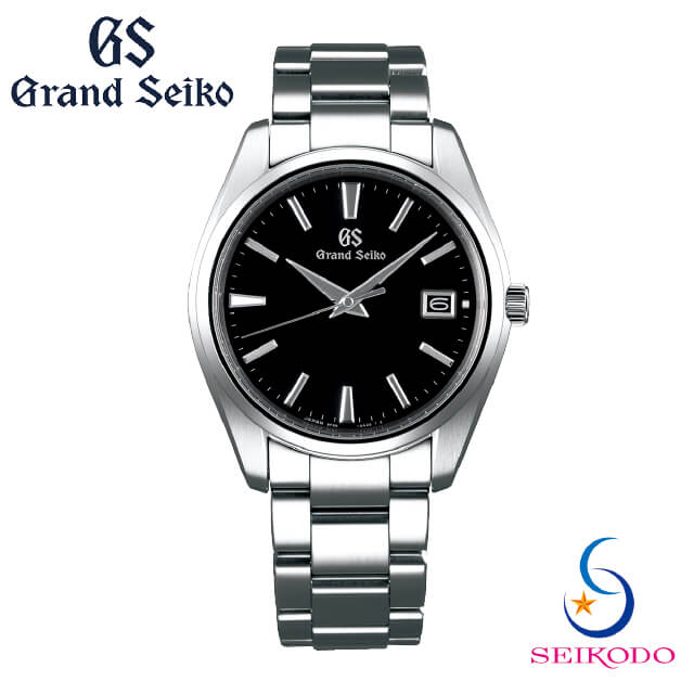 セイコー グランド セイコー 腕時計（メンズ） Grand Seiko グランドセイコー SBGP011 クオーツ 9F メンズ 腕時計 ブラック メタルベルト 国内正規品 【無金利ローン可】