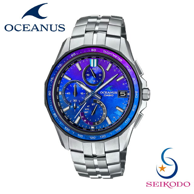 オシアナス 腕時計（メンズ） OCEANUS オシアナス CASIO カシオ Manta マンタ ソーラー 電波時計 OCW-S7000C-2AJF 腕時計 サファイアガラスベゼル クロノグラフ チタン プレゼント ギフト ラッピング 誕生日 記念日 メンズ 男性 正規品 【無金利ローン可】