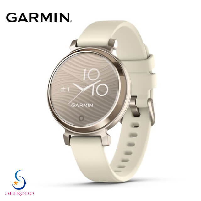 睡眠計 ガーミン GARMIN Lily 2 Sport Coconut / Cream Gold リリー 2 スポーツ 010-02839-22 スマートウォッチ レディース タッチスクリーン 電話通知 天気 心拍計 睡眠計 血中酸素 生理・妊娠管理 ウォーキング ヨガ